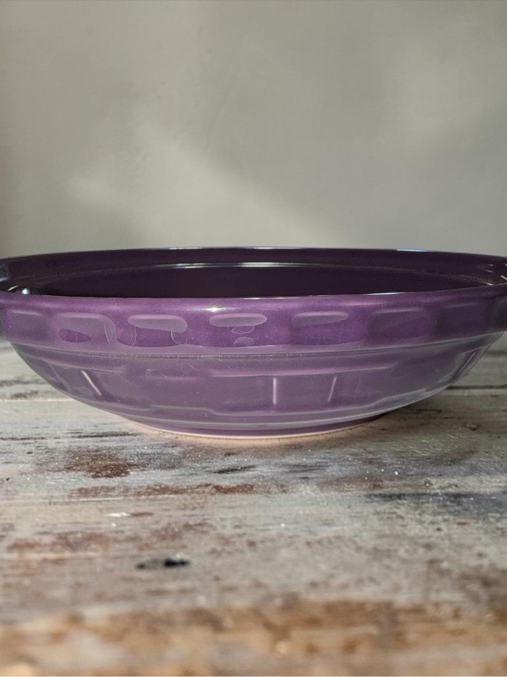 Longaberger Eggplant Pie Plate 10inch